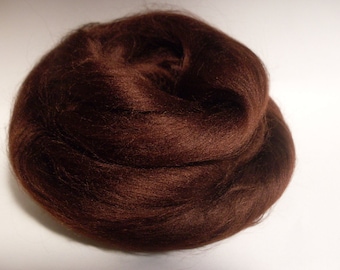 20 gr- 0,7 oz, Chocolate, Viscose Fiber  - Nuno Felting / Wet Felting / Felting Supplies / Hand Felting