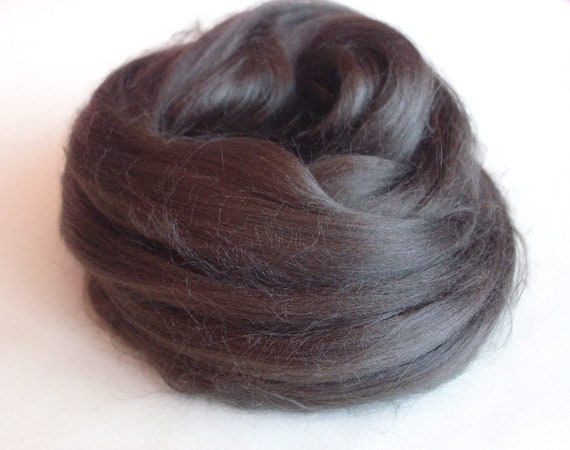 Viscose Fiber Cinnamon 20 gr- 0,7 oz Nuno Felting Wet Felting Felting Supplies Hand Felting
