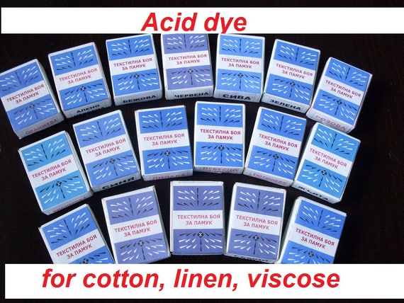 Direct dyes (powder) for dyeing cotton, linen, viscose, for dyeing fabric (at least 60% natural fibers)