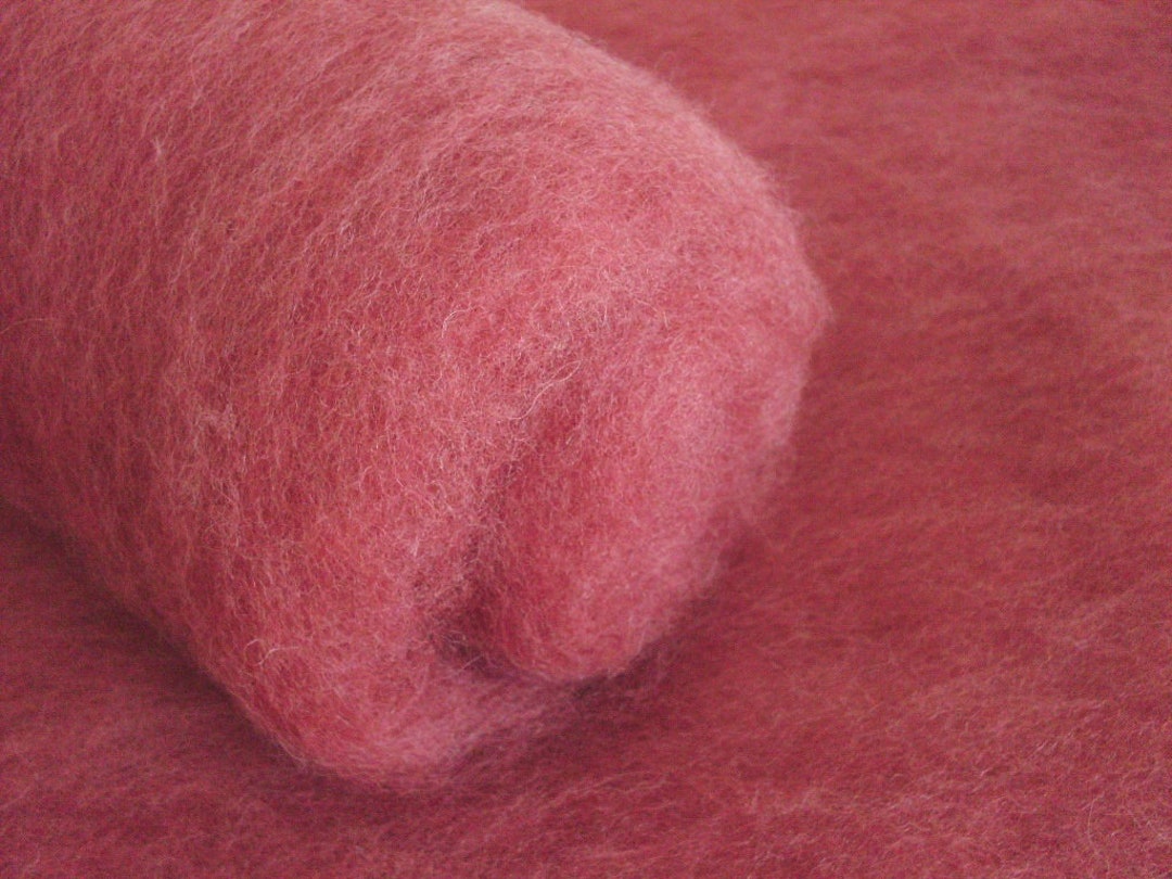 50 Gr 1.77 Oz Colour Cowberry , Wool for Felting, for Spinning and