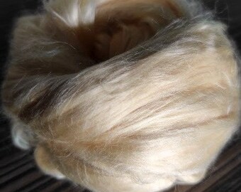 20 gr- 0,70 oz, Soy roving fiber, Tops (combed sliver), natur colour