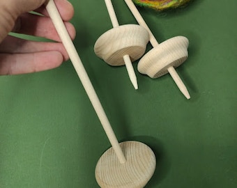 Drop Spindle Spinning / Bottom Whorl Drop Spindle / wooden spindle / beech spindle