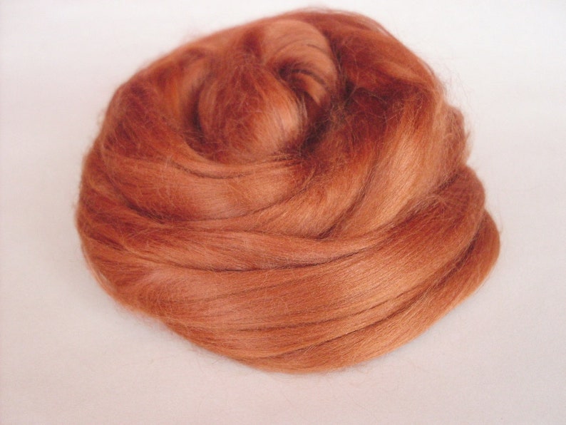 Viscose Fiber Cinnamon 20 gr- 0,7 oz Nuno Felting Wet Felting Felting Supplies Hand Felting