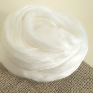 20 gr- 0,7 oz, Weiß, Viskosefaser - NunoFilzen / Nassfilzen / Filzzubehör / Handfilzen