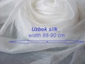 Pure 100% Silk margilan for nunofelting, gauze silk, Uzbek silk, width 88 -90 cm. product logo