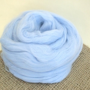 20 gr- 0,7 oz, Blue, Viscose Fiber  - Nuno Felting / Wet Felting / Felting Supplies / Hand Felting