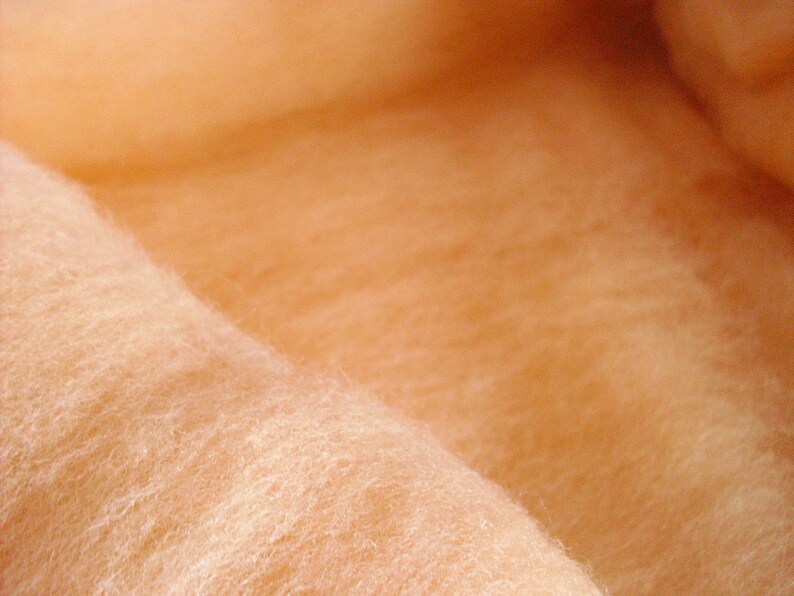 50gr 1.77 oz colour Sand-peach wool for Felting for | Etsy