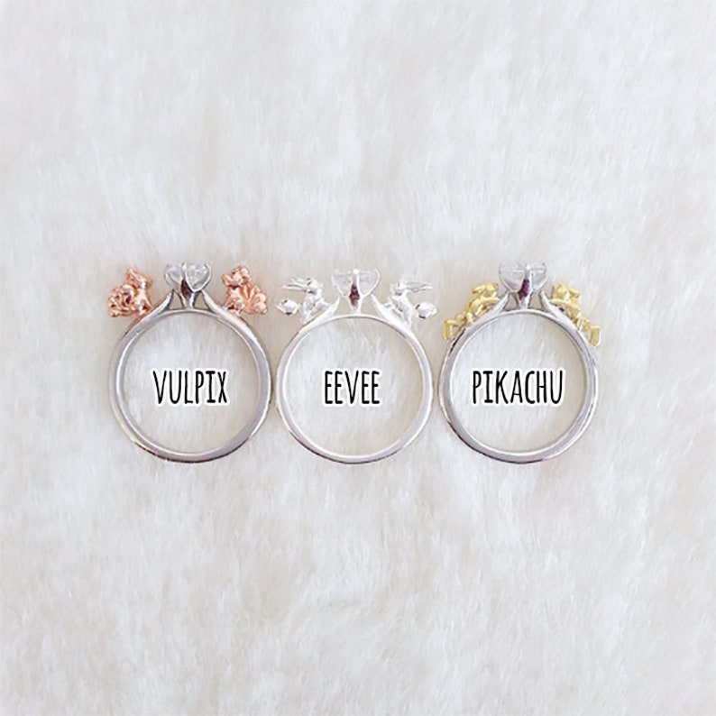 pikachu ring pokemon engagement wedding band
