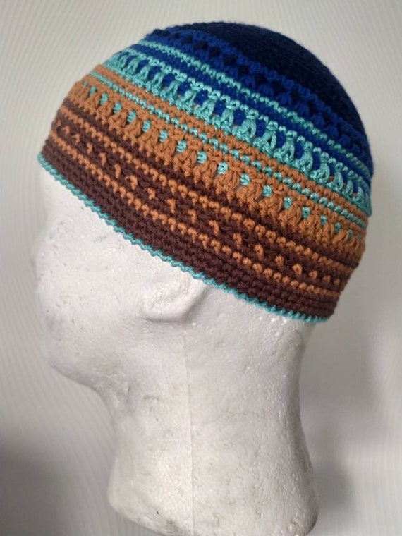 Gradient Hat - Skull Cap Cotton Kufi - Joe Zawinul Style - Mens
