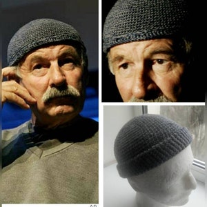 Joe Zawinul hat - Skull Cap kufi - Mens short beanie - Fusion style music - crochet hat - Universal style Menswear