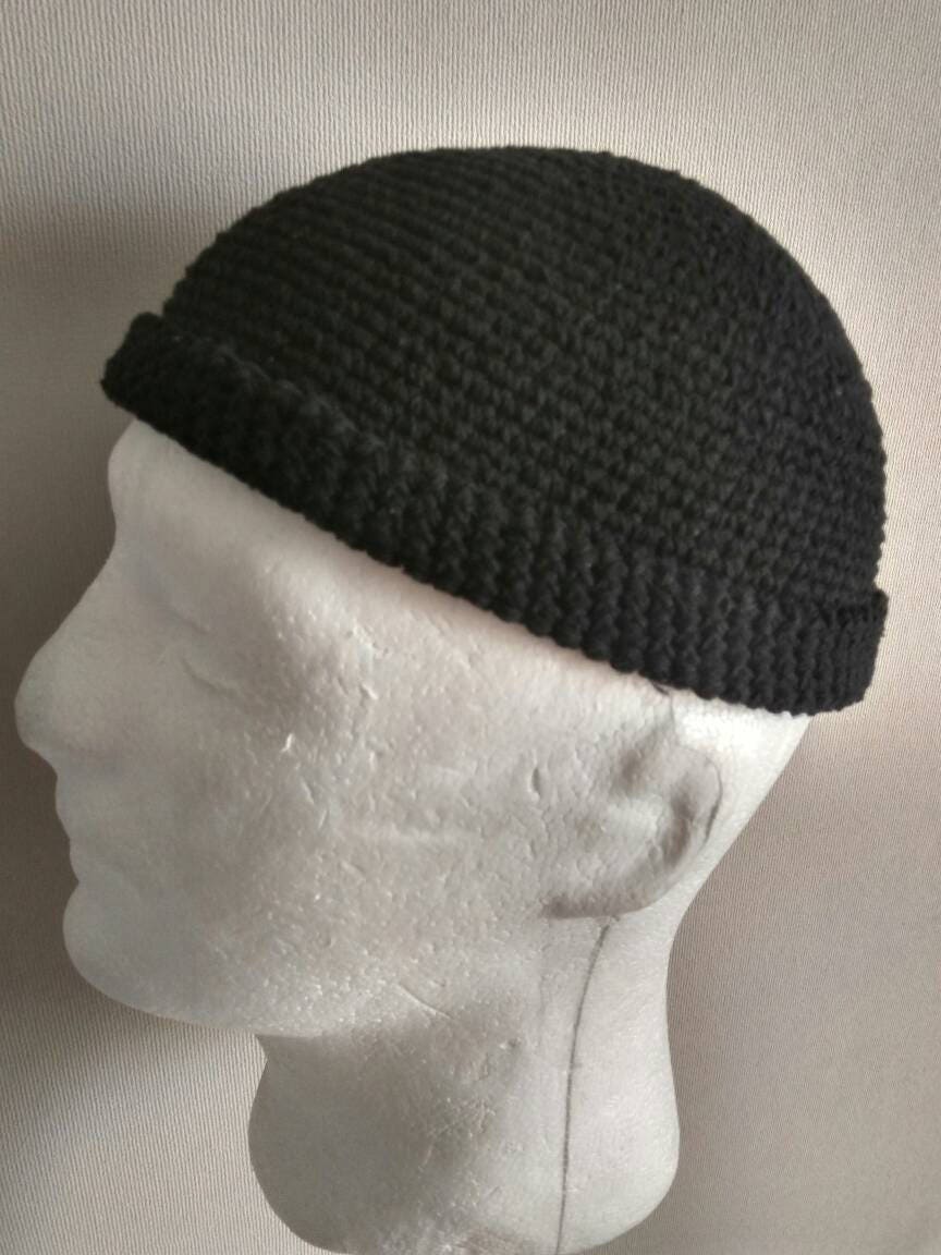 DOCKER STYLE Beanie Cap - Watch Cap - Leon Hat - Black Skull
