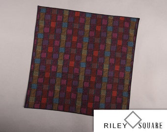 Bright Multi-Colored Pocket Square/Fashion Handkerchief
