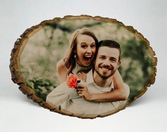 Valentines Day Gifts for Him, Personalized Husband Valentines, Custom Portrait on Wood, Sentimental Gift for Husband, Burned Wood Photo