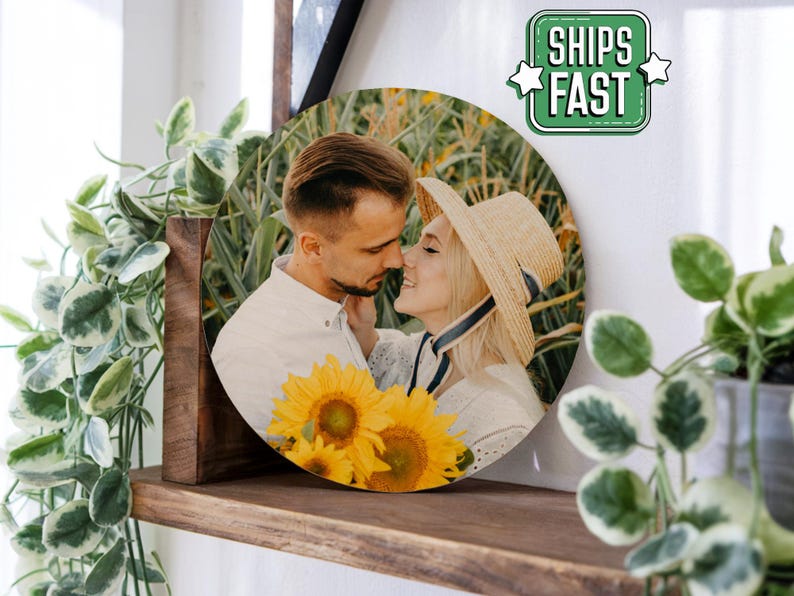 5th Anniversary Gift, Photo on Wood, Picture on Wood, Wood Anniversary Gift, 5 Year Anniversary, Wood Wedding Gift, Custom Wood Burning No Thanks