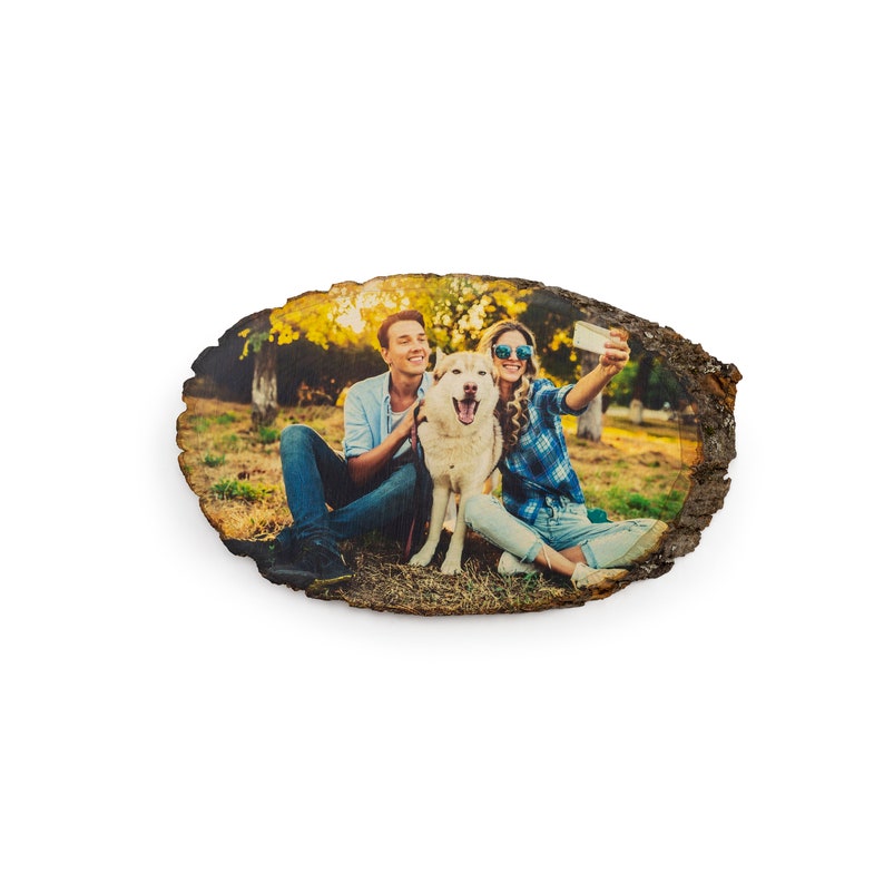 5th Anniversary Gift Photo on Wood Picture on Wood Wood image 5