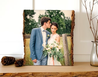 5th Anniversary Gift, Photo on Wood, Picture on Wood, Wood Anniversary Gift, 5 Year Anniversary, Wood Wedding Gift, Custom Wood Burning