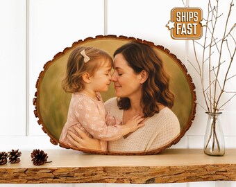 Custom Photo on Wood: Mother's Day Keepsake Gift