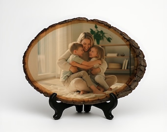 Mother's Day Photo Gift on Wood - Customizable Mom Keepsake on Basswood