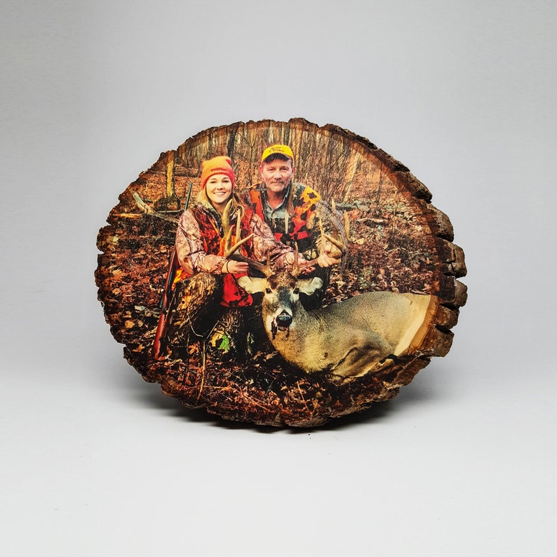 Hunting Decor, Your Hunting Picture on Wood, Custom Wood Photo Transfer, Outdoor Pictures, Hunting Gifts, Deer Pictures, Cabin Decor, Rustic 