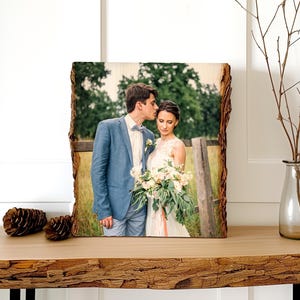 Personalized Picture Frame, Picture Frame Set, Personalized Wedding Gift, Picture Frame Collage, Personalized Engagement Gifts, Wood Picture image 2