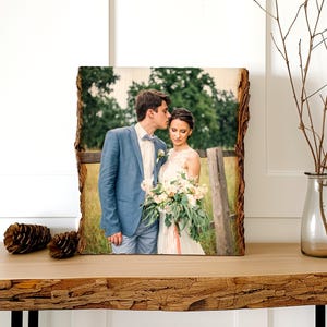 親友へのクリスマスプレゼント、パーソナライズされた木製フォトフレーム、木製彫刻写真、木製絵画、5周年記念ギフト、フォトフレームプレート