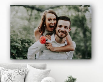 Custom Metal Photo Print, Personalized Aluminum Picture, 10th Anniversary Gift, Personalized Christmas Gift for Her, 10 Year Gift for Him