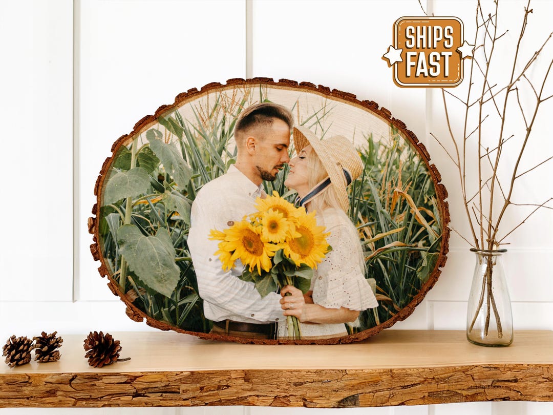Large Custom Wood Photo, 5th Anniversary Gift, Anniversary Gift ...