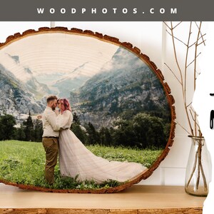 Boho Home Decor, Tree Art Boho Gifts, Boho Picture Frame, Tree Slice Sign, Bohemian Decor, Natural Home Decor, Natural Frame, Tree Gifts image 10