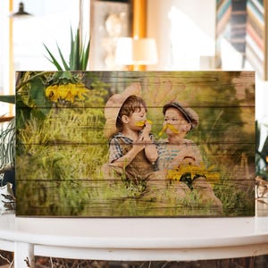 Pallet Sign, Pallet Art, Anniversary Gift, 5th Anniversary, Custom Photo Pallet, Pallet Wall Art, Rustic Home Decor, Picture Frame, Wood