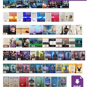 1:12 Scale Miniature Book Covers for Dollhouse - Fiction Pack 2. Printable. DIGITAL DOWNLOAD ONLY.