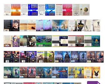 1:12 Scale Miniature Book Covers for Dollhouse - Fiction Pack 2. Printable. DIGITAL DOWNLOAD ONLY.