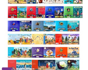 1:12 Scale Miniature Children&#39;s Picture Book Covers - Pack 1. Dollhouse. Printable. DIGITAL DOWNLOAD ONLY.