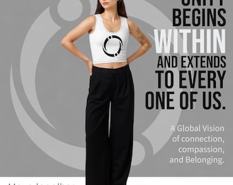 CROP TOP - Embrace Forever - Move together.  Move forward.