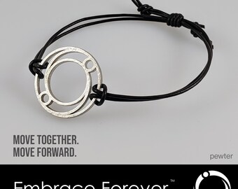 Embrace Forever Bracelet - PEWTER (free shipping!)