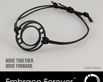 Embrace Forever Bracelet - MATTE BLACK (free shipping!)
