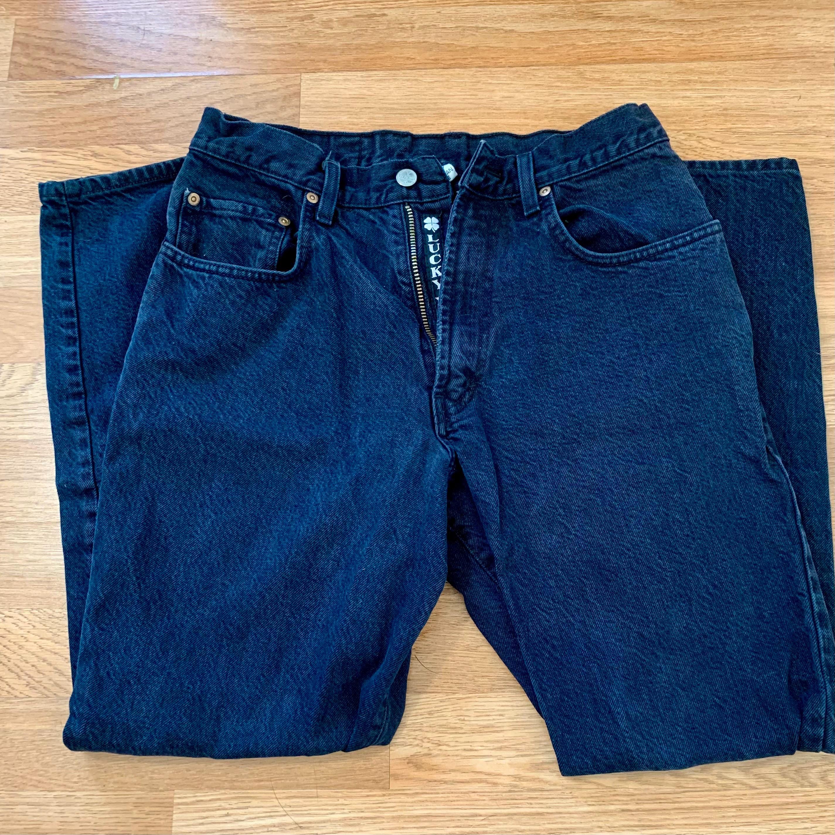 ラッキーブランド パッチワーク デニム ブーツカット 14 青 綿 Lucky