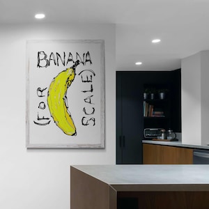 BANANA FOR SCALE funny stylish street graffitti iconic quirky meme printable digital download