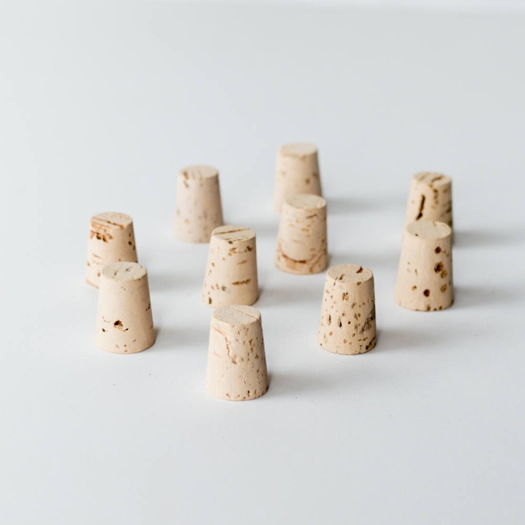 10 Large Corks, Size 5 Natural Cork Stoppers Etsy