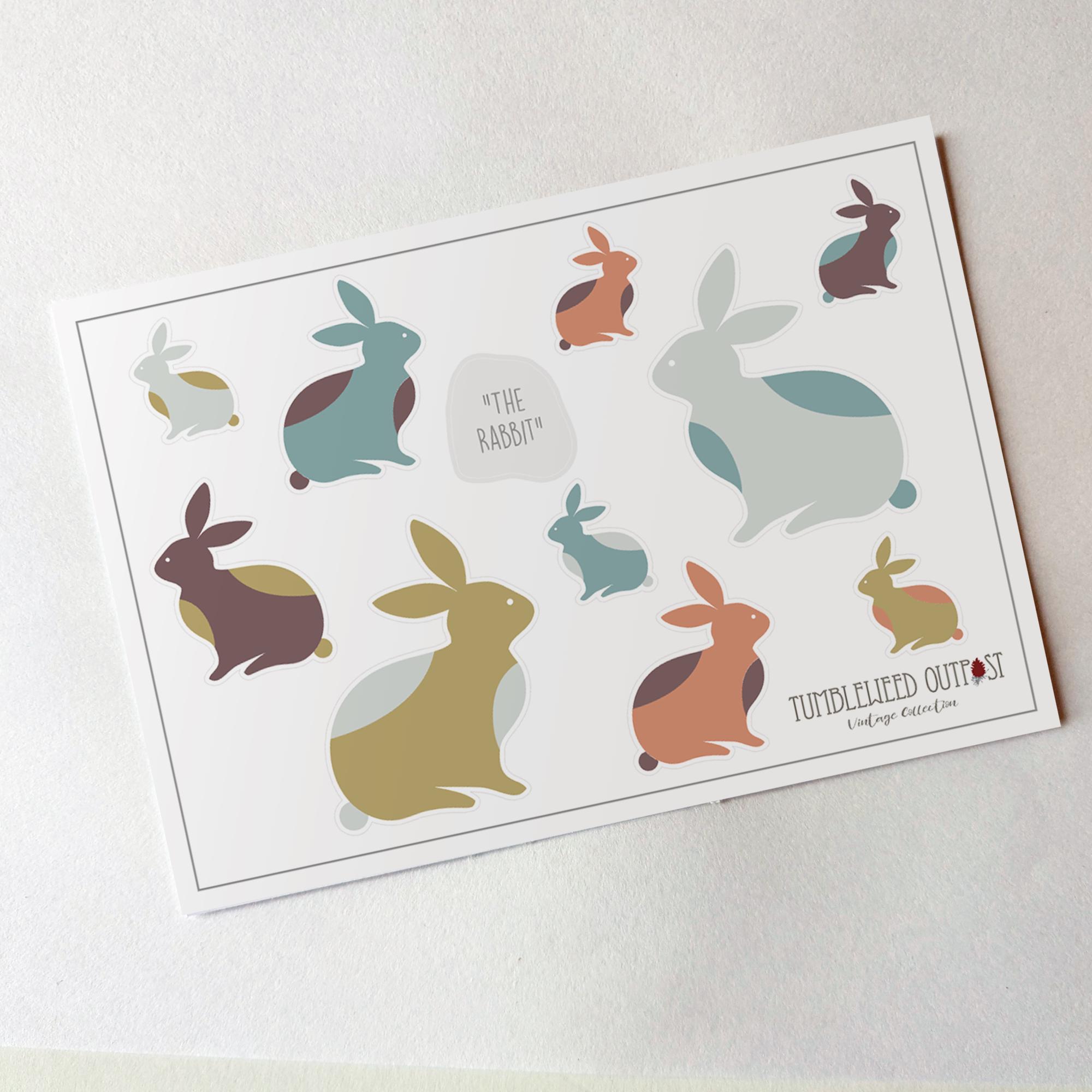 Robby Rabbit Label Sticker For Notebook Rabbit Sticker • Glossy Paper Sticker for Laptop, Journal, Planner ...
