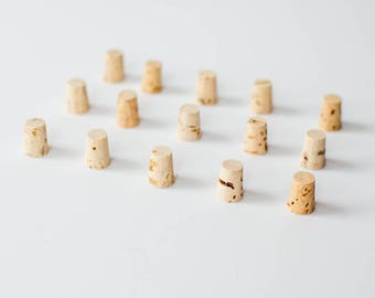 10 Medium Corks, Size #0 - Natural  Cork Stoppers