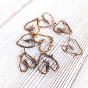 Miniature Grapevine Heart Embellishments – Rustic Natural Accents