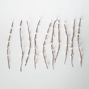 Ivory Pip Berry Twigs - White floral berries