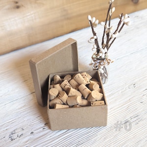 Mini Natural Corks for Small Bottles: Eco-Friendly Stoppers for Crafts and Wedding Favors, Size #0 (Set of 10)
