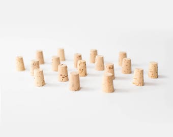10 Medium Corks, Size #1 - Natural  Cork Stoppers
