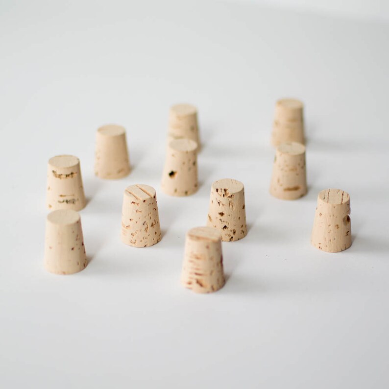 10 Large Corks, Size 6 Natural Cork Stoppers Etsy