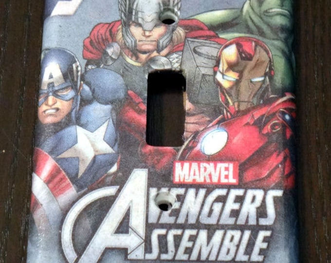 AVENGERS Comic Book Light Switch Wallplate Cover Etsy