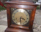 Antique 1920s-30s Seth Thomas 8 Day Flame Mahogany Westminster Rod Chime 124 Bracket Clock Professionally Serviced Early ST Bracket Clock