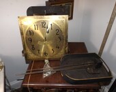 Antique Vintage Colonial MFG Co GERMAN Grandfather Westminster Rod Chime Clock Works Face Original Professionally Serviced