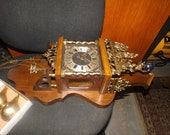 Vintage 1960s 8day Dutch Zaanse Wuba Wall Clock w RARE Westminster Rod Chime Professionally Serviced