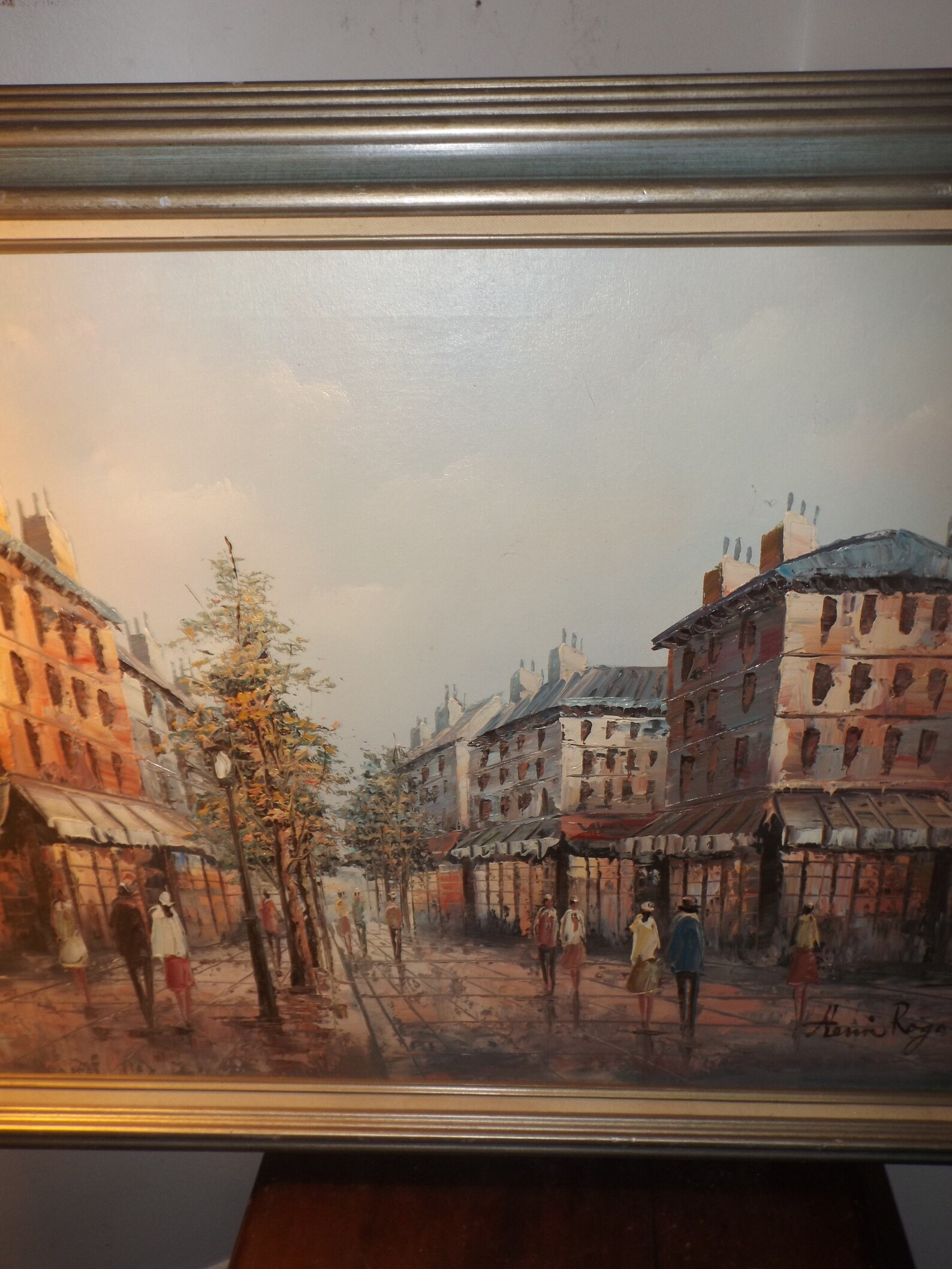 Vintage 1960s Listed Artist Henri Rogers Signed Oil on Canvas Etsy